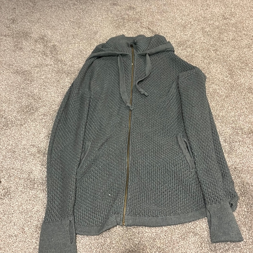 Teal zip up hoodie